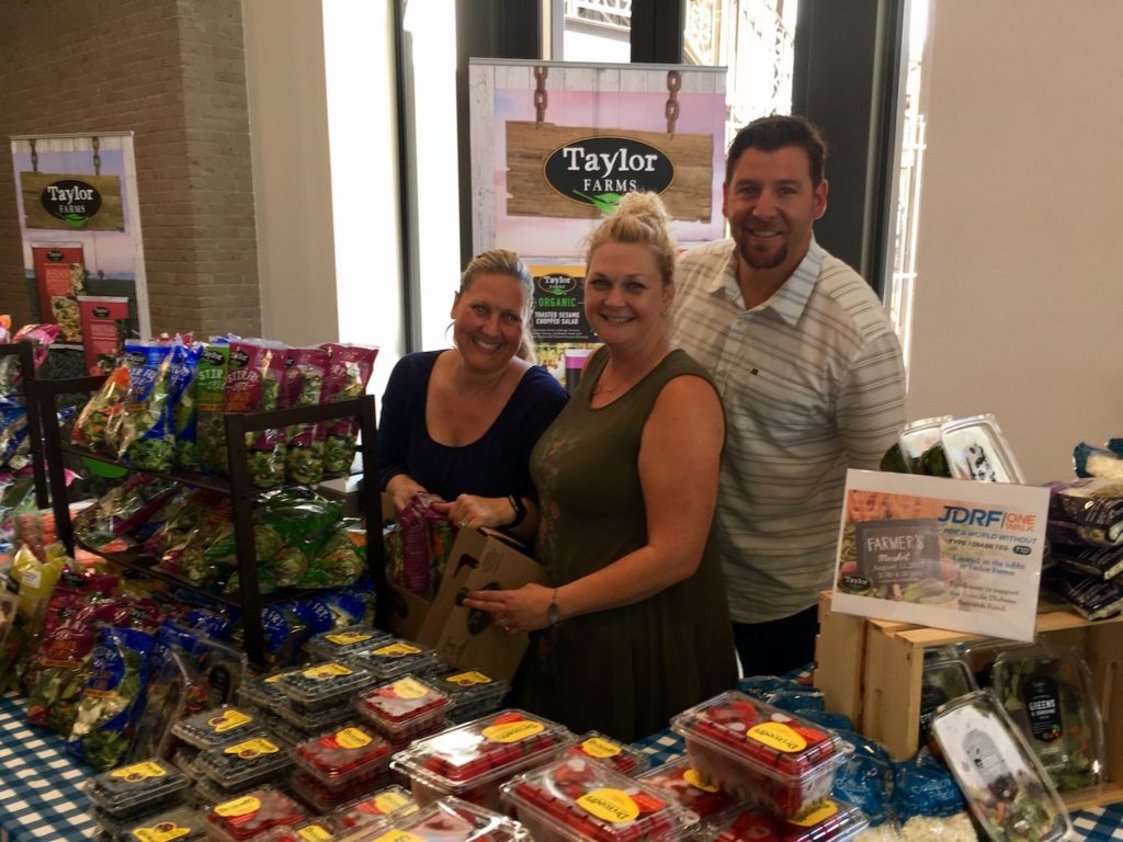 Lisa Borne, Jennifer Golden, and John Meyers of Taylor Farms